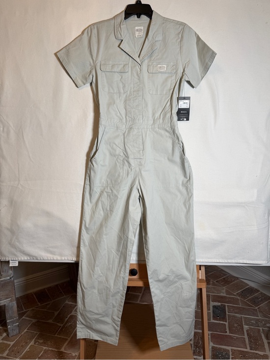 RVCA Pants - RVCA Recession Jumpsuit Dayshift Collection Grey Short Sleeve Coverall Small